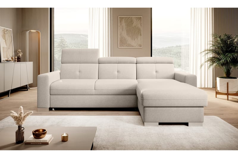Trent Bäddsoffa m. Divan med Förvaring 3-sits - Beige - Möbler - Soffa - Bäddsoffa