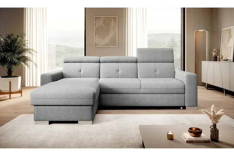 Trent Bäddsoffa m. Divan med Förvaring 3-sits - Grå - Möbler - Soffa - Bäddsoffa