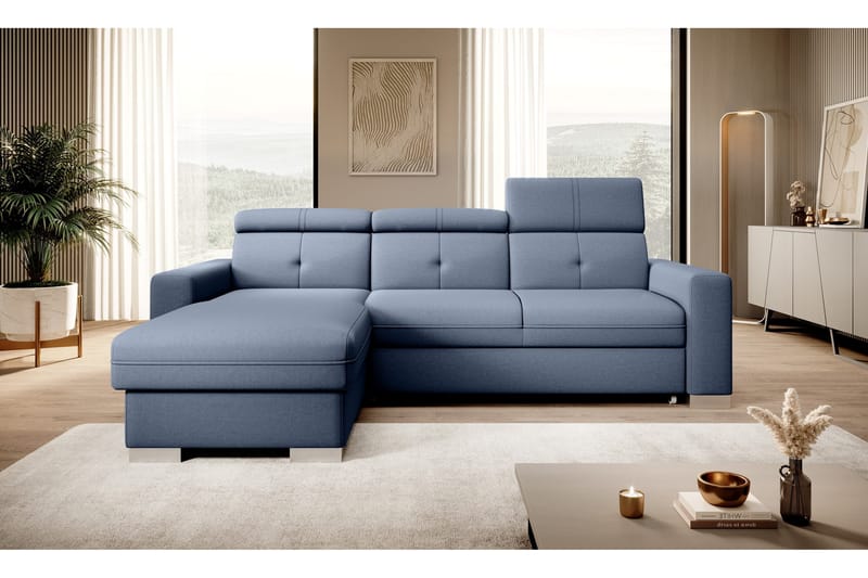 Trent Bäddsoffa m. Divan med Förvaring 3-sits - Mörkblå - Möbler - Soffa - Bäddsoffa