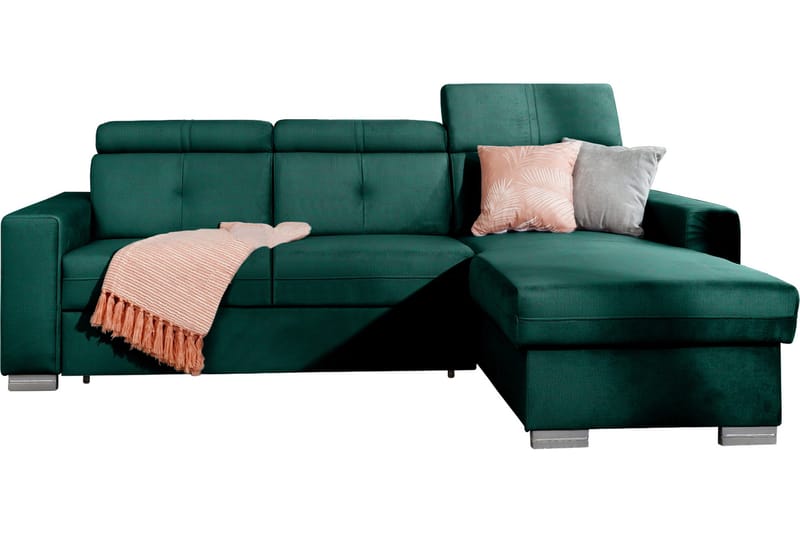 Trent Bäddsoffa m. Divan med Förvaring 3-sits - Mörkgrön - Möbler - Soffa - Bäddsoffa