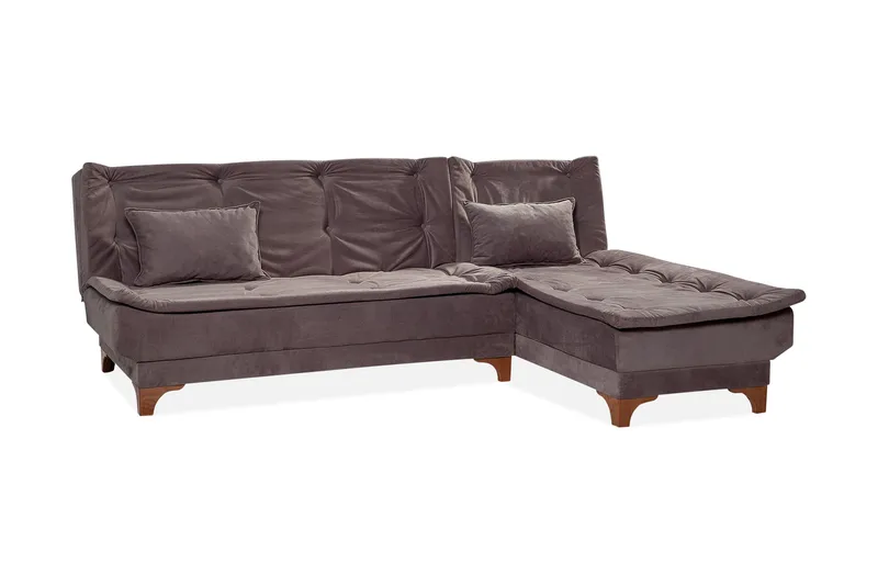 Turso Bäddsoffa med Divan Höger - Grå - Möbler - Soffa - Bäddsoffa