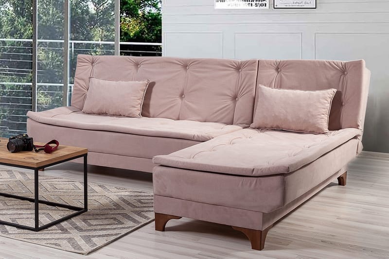 Turso Bäddsoffa med Divan Höger - Ljusbrun - Möbler - Soffa - Bäddsoffa