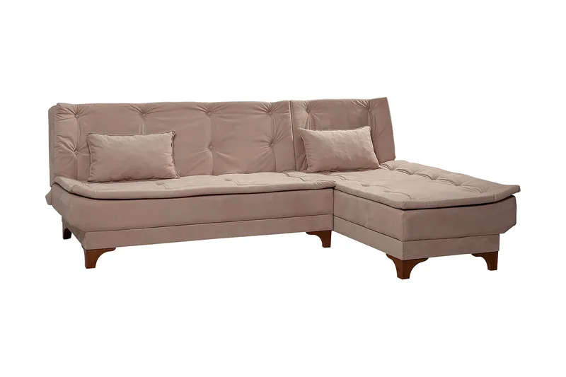 Turso Bäddsoffa med Divan Höger, Ljusbrun