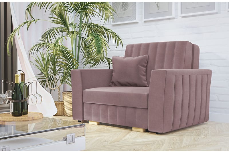 Upperud Soffa - Ljusrosa - Möbler - Soffa - Bäddsoffa