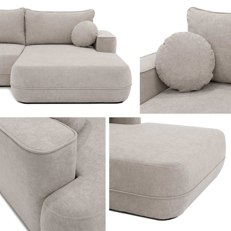 Uppland Bäddsoffa med Divan 3-sits - Ljusgrå - Möbler - Soffa - Bäddsoffa