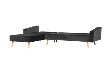 Vadso Hörnsoffa 303 cm - Svart - Möbler - Soffa - Bäddsoffa