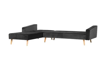 Vadso Hörnsoffa 303 cm - Svart - Möbler - Soffa - Bäddsoffa