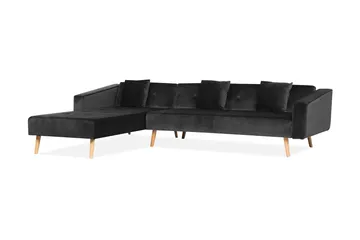 Vadso Hörnsoffa 303 cm - Svart - Möbler - Soffa - Bäddsoffa