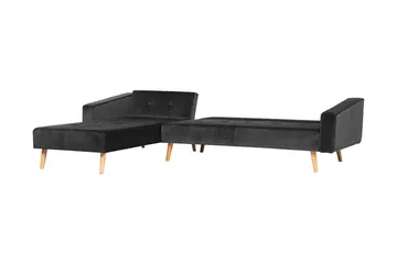 Vadso Hörnsoffa 303 cm - Svart - Möbler - Soffa - Bäddsoffa