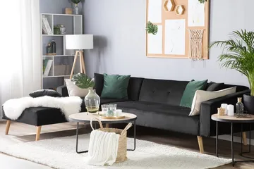 Vadso Hörnsoffa 303 cm - Svart - Möbler - Soffa - Bäddsoffa