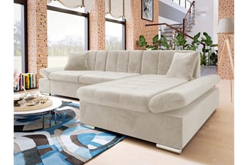 Vananda Soffa med Divan 3-sits - Beige - Möbler - Soffa - Bäddsoffa - Bäddsoffa divan