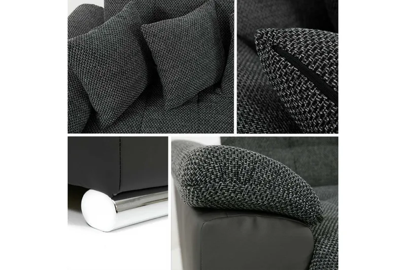 Vekerum 6-sits Bäddsoffa - Röd/Svart - Möbler - Soffa - Bäddsoffa