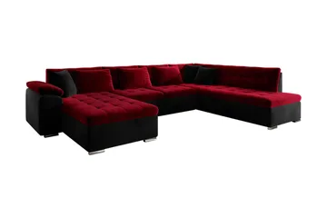 Vekerum Bäddsoffa - Röd/Svart - Möbler - Soffa - Bäddsoffa