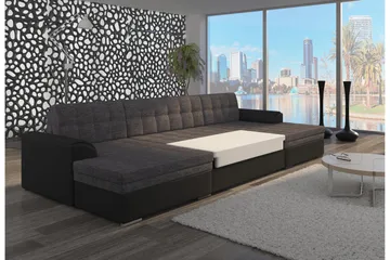Ventolia Hörnbäddsoffa - Brun/Beige - Möbler - Soffa - Bäddsoffa