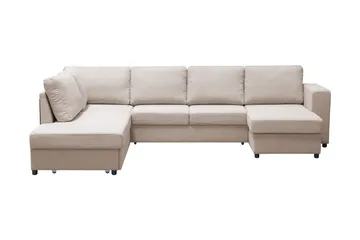 Verona U-Bäddsoffa Vänster - Beige - Möbler - Soffa - Bäddsoffa