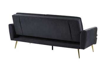 Vettre 3-sits Bäddsoffa - Sammet/Svart - Möbler - Soffa - Bäddsoffa