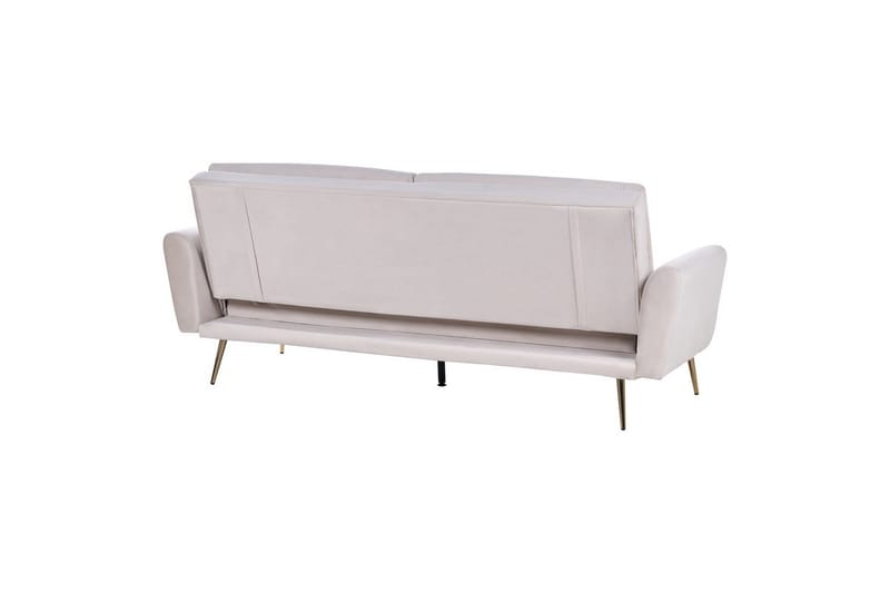 Vettre 3-sits Rektangulär Längsbäddad Bäddsoffa 110x180 cm i Sammet - Beige - Möbler - Soffa - Bäddsoffa