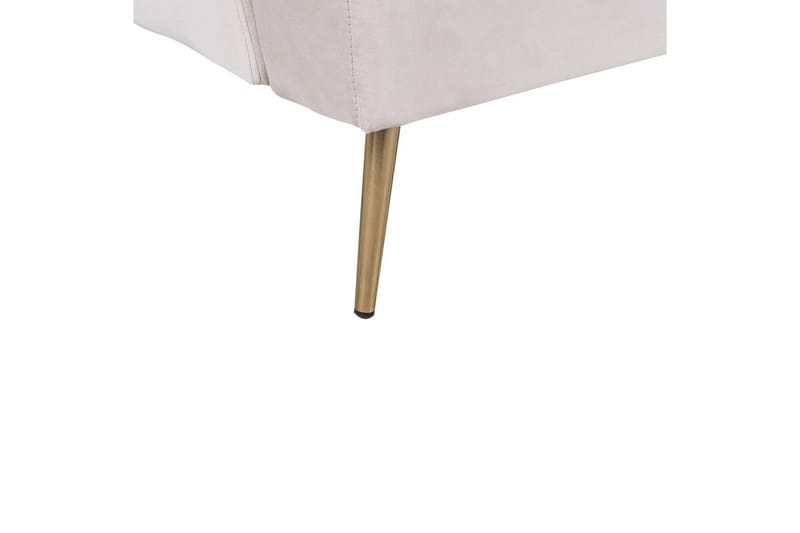 Vettre 3-sits Rektangulär Längsbäddad Bäddsoffa 110x180 cm i Sammet - Beige - Möbler - Soffa - Bäddsoffa