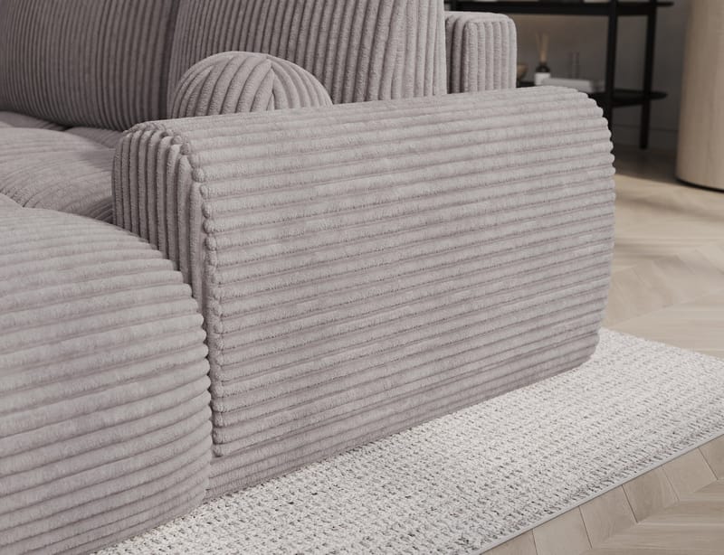 Vittario 3-sits Bubblig Bäddsoffa med Divan och förvaring Höger - Modullo 03 - Möbler - Soffa - Bäddsoffa