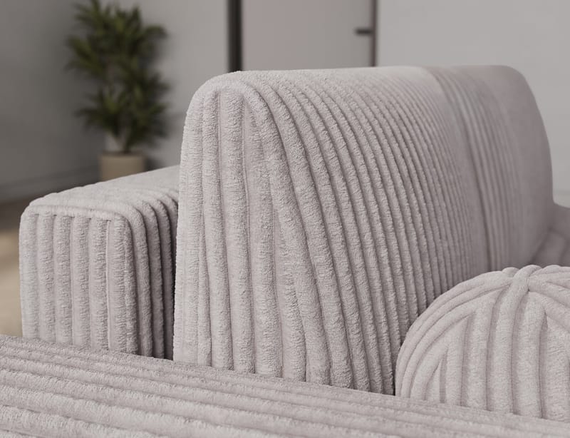 Vittario 3-sits Bubblig Bäddsoffa med Divan och förvaring Vänster - Modullo 03 - Möbler - Soffa - Bäddsoffa