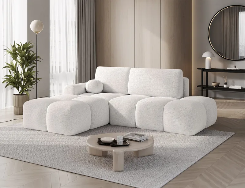 Vittario 3-sits Bubblig Bäddsoffa med Divan och förvaring Vänster - Royal 01 - Möbler - Soffa - Bäddsoffa