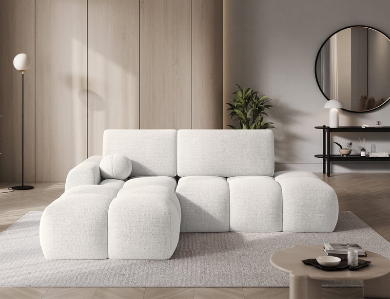 Vittario 3-sits Bubblig Bäddsoffa med Divan och förvaring Vänster - Royal 01 - Möbler - Soffa - Bäddsoffa