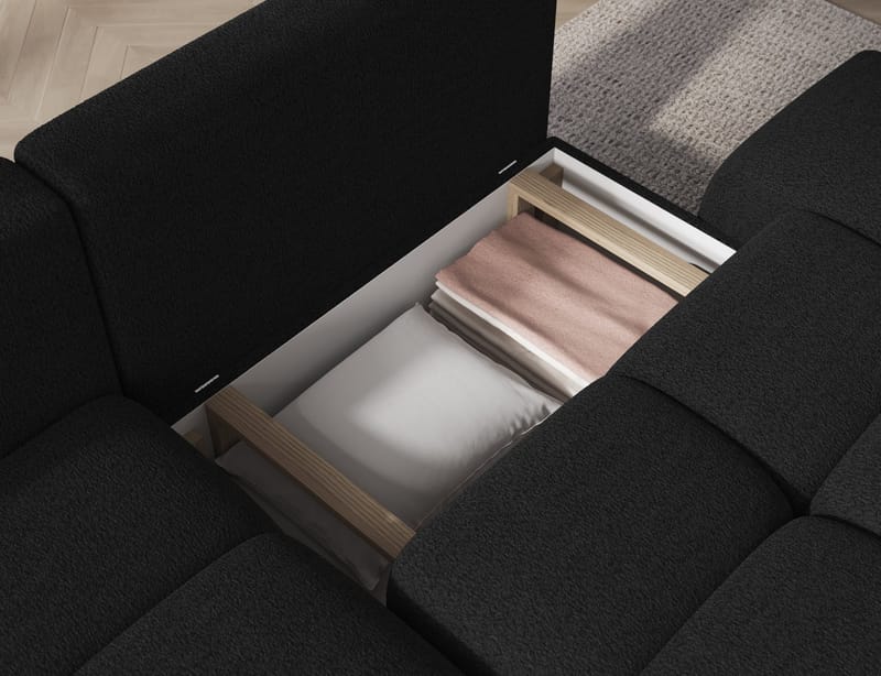 Vittario 3-sits Bubblig Bäddsoffa med Divan och förvaring Vänster - Royal 05 - Möbler - Soffa - Bäddsoffa