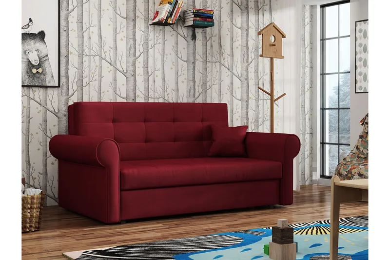 Viva Silver soffa - Röd - Möbler - Soffa - Bäddsoffa