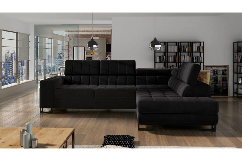 Warwick 4-sits Bäddsoffa - Svart - Möbler - Soffa - Bäddsoffa
