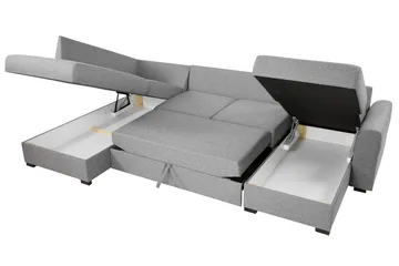 Wilma 6-sits Bäddsoffa - Antracit - Möbler - Soffa - Bäddsoffa