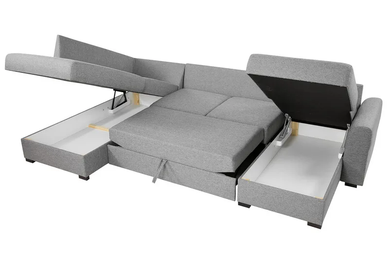 Wilma 6-sits Bäddsoffa - Antracit - Möbler - Soffa - Bäddsoffa