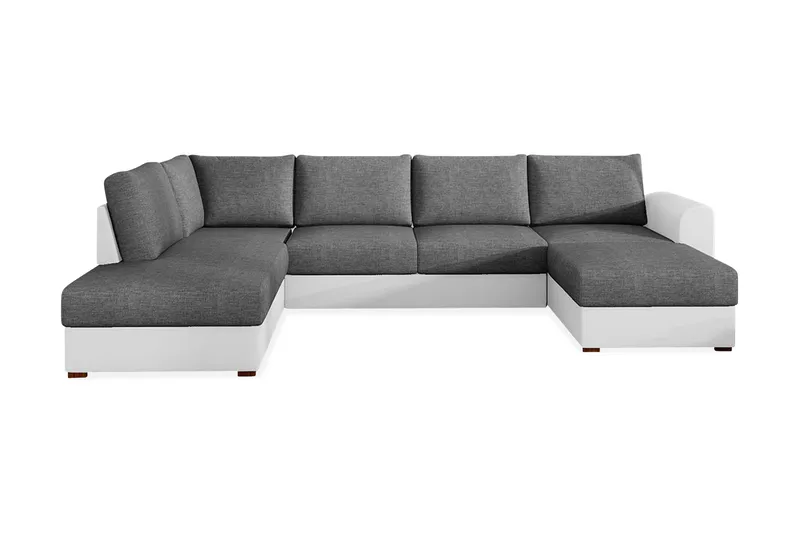 Wilma 6-sits Bäddsoffa, Grå/Vit