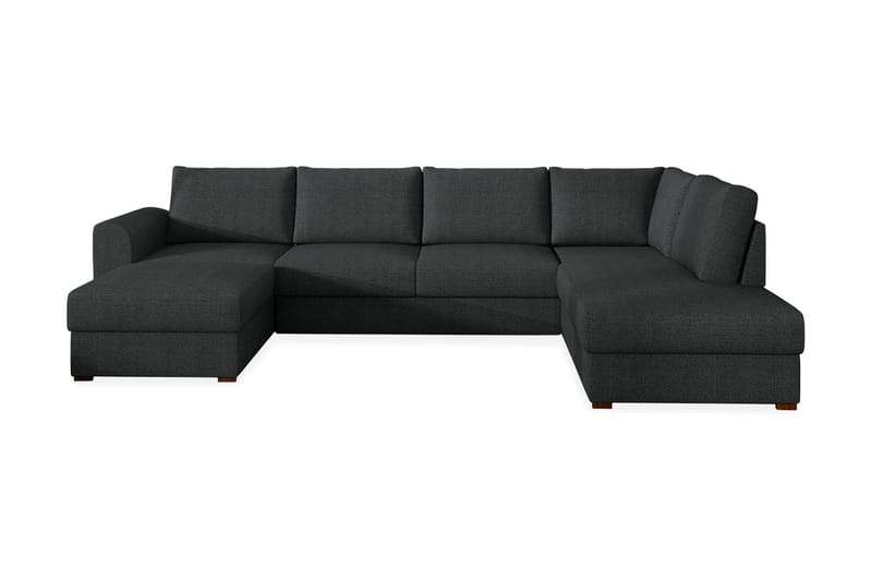 Wilma 6-sits Bäddsoffa med Schäslong i Tyg - Grå - Möbler - Soffa - Bäddsoffa