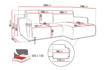 Wymer Bäddsoffa m. Divan 2-sits - Grön - Möbler - Soffa - Bäddsoffa