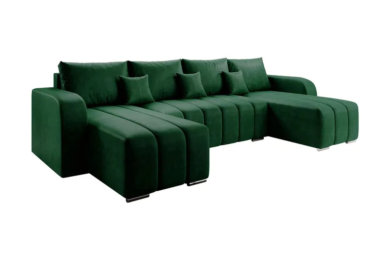 Zulueta 8-sits Bäddsoffa Höger - Grön - Möbler - Soffa - Bäddsoffa