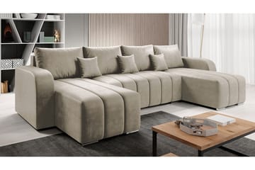 Zulueta 8-sits Bäddsoffa Vänster - Beige - Möbler - Soffa - Bäddsoffa