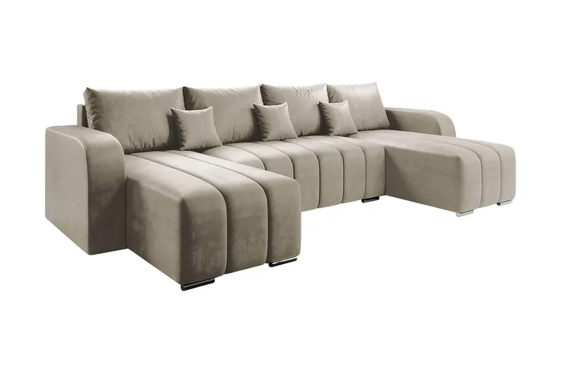 Zulueta 8-sits Bäddsoffa Vänster - Beige - Möbler - Soffa - Bäddsoffa