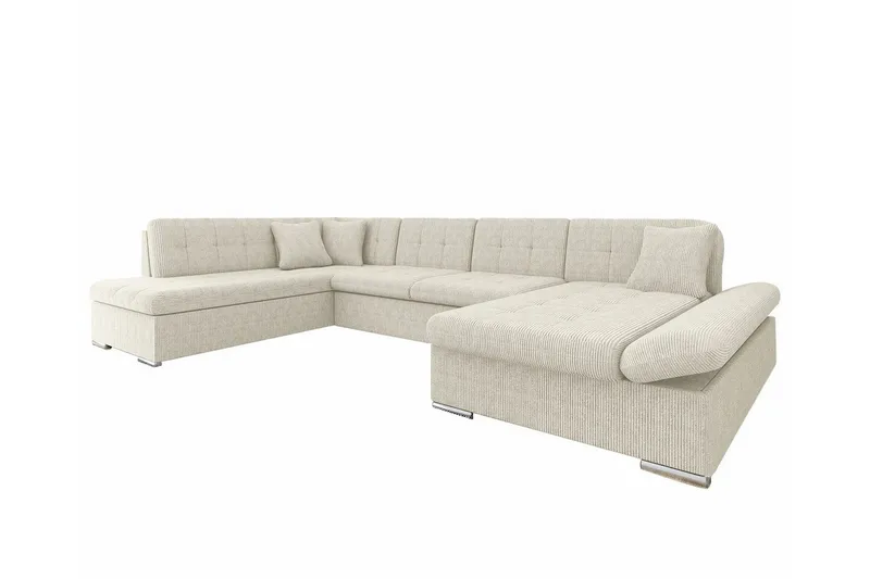 Zumar 4-sits Hörnbäddsoffa beige - Möbler - Soffa - Bäddsoffa