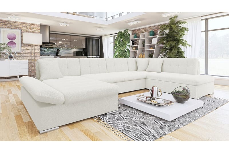 Zumar 5-sits Hörnbäddsoffa White - Möbler - Soffa - Bäddsoffa