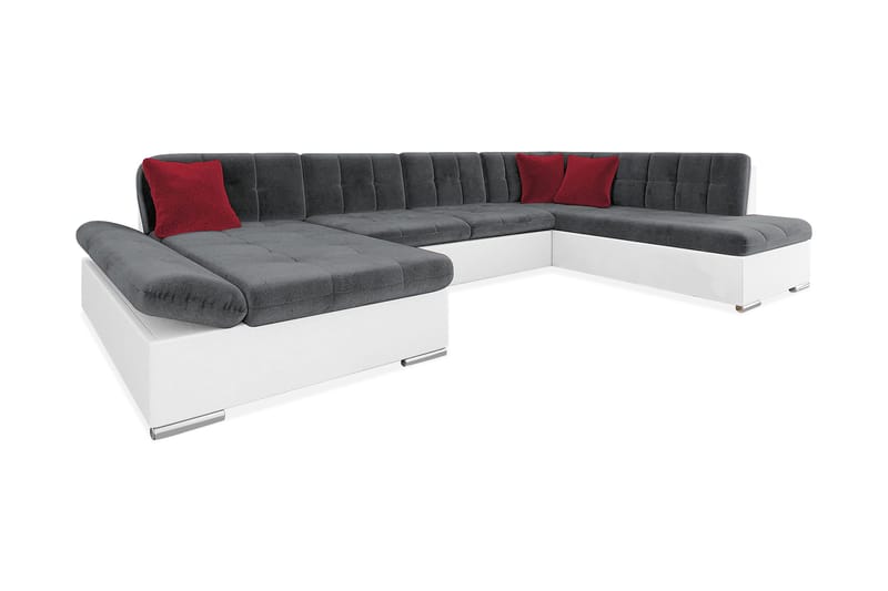 Zumar 6-sits Bäddsoffa Universal - Grå/Vit - Möbler - Soffa - Bäddsoffa