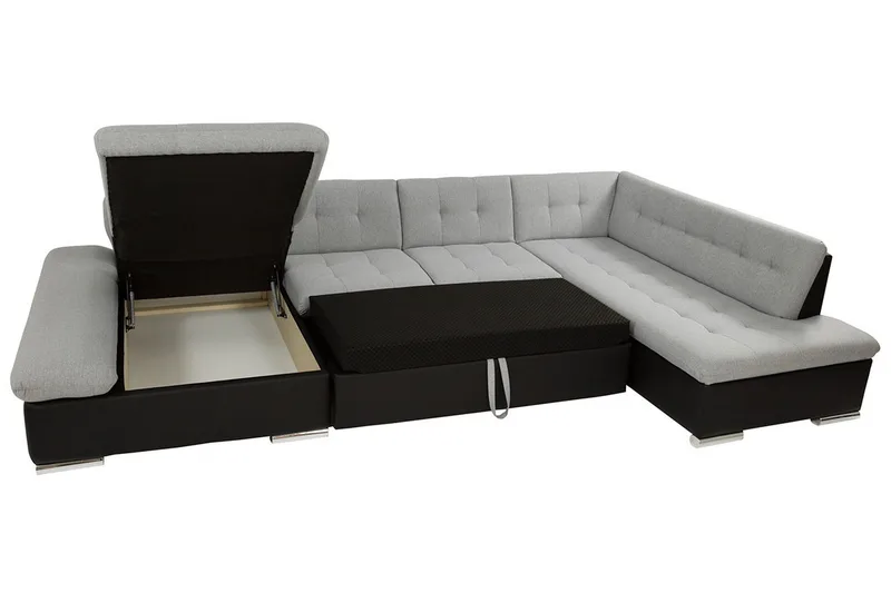 Zumar 6-sits Bäddsoffa Universal - Grå/Vit - Möbler - Soffa - Bäddsoffa