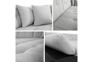 Zumar Bäddsoffa med Divan och Schäslong 4-sits i Chenille - Beige - Möbler - Soffa - Bäddsoffa