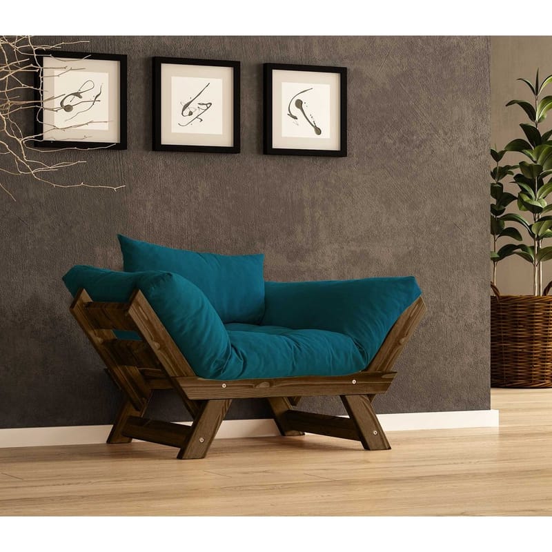 Zylar 2-sits Bäddsoffa - Blå - Möbler - Soffa - Bäddsoffa - Bäddsoffa 2 sits