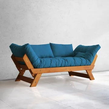 Zylar 2-sits Bäddsoffa - Blå - Möbler - Soffa - Bäddsoffa - Bäddsoffa 2 sits