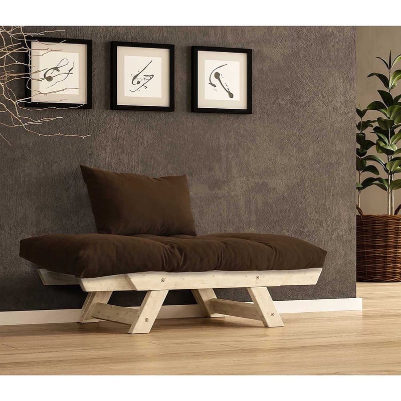 Zylar 2-sits Bäddsoffa - Brun/Natur - Möbler - Soffa - Bäddsoffa - Bäddsoffa 2 sits