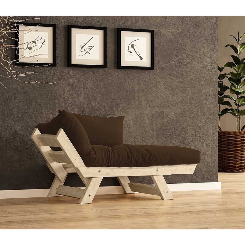 Zylar 2-sits Bäddsoffa - Brun/Natur - Möbler - Soffa - Bäddsoffa - Bäddsoffa 2 sits