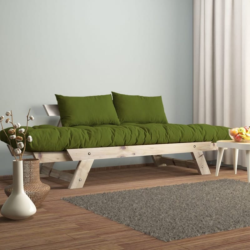 Zylar 2-sits Bäddsoffa - Grön/Natur - Möbler - Soffa - Bäddsoffa - Bäddsoffa 2 sits