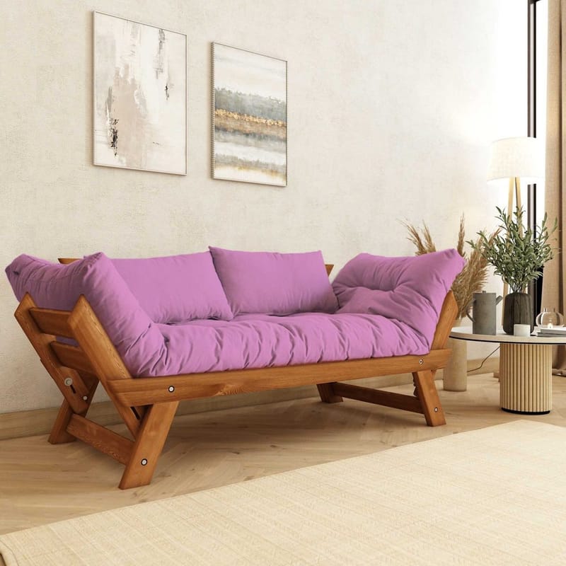 Zylar 2-sits Bäddsoffa - Rosa - Möbler - Soffa - Bäddsoffa