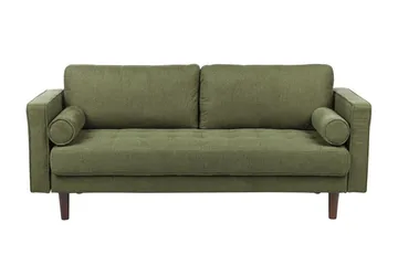 Babur Soffa 3-sits - Grön/Mörkt trä - Möbler - Soffa - 3 sits soffa