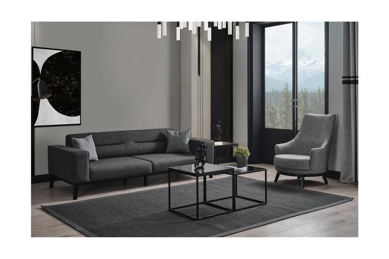 Banjo Bäddsoffa 4-sits - Antracit - Möbler - Soffa - Bäddsoffa